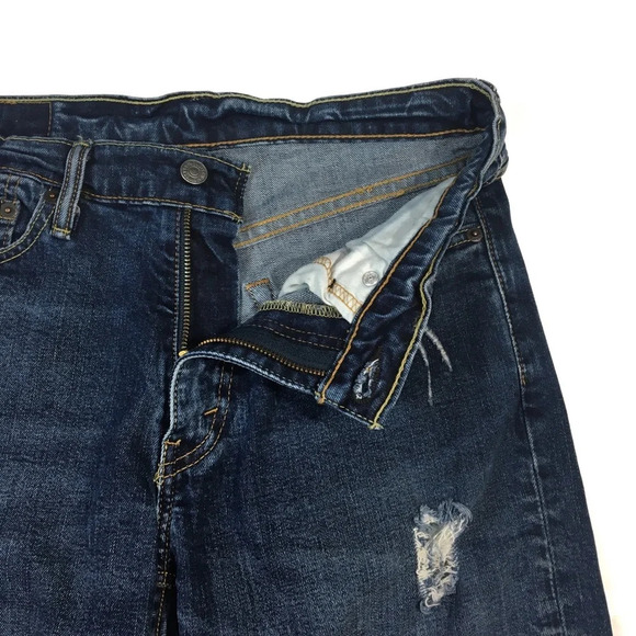 SH99 Levi’s 541 Distressed Denim Jean Shorts 29 - Picture 3 of 6